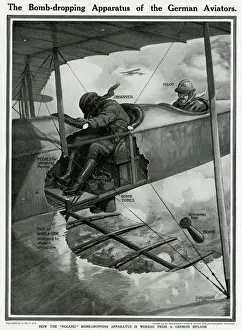 Observation Prints: Bomb dropping apparatus of German Aviators 1915