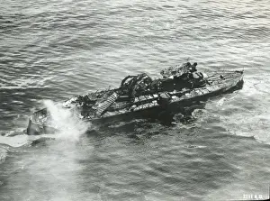 Bomb tests U. S. S. Virginia (1923) result of fusillade