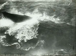 Bomb tests U. S. S. Virginia (1923) result of fusillade
