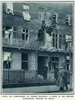 Ruines Prints: Bombarded by German war-ship 1914
