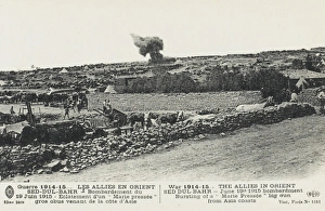 Bombardment of allied positions