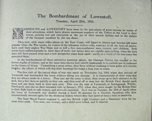 Images Dated 25th April 2012: Bombardment of Lowestoft by the Germans