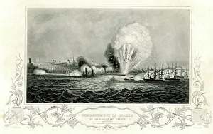 Bombarding Prints: Bombardment of Odessa by the English and French