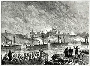 Images Dated 12th August 2021: Bombardment of Sveaborg, 9 August 1855, Crimean War Date: 1855