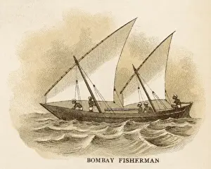 Masted Prints: Bombay Fishing Boat