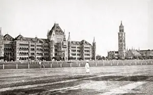 New Images May Prints: Bombay (Mumbai) circa 1870 - View from Churchgate (now Veer Nariman Street)