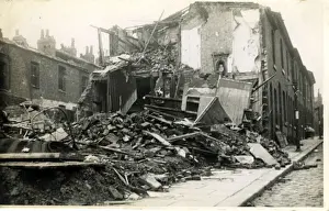 Broughton Prints: Bombed Houses, Broughton, Lancashire
