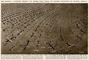 Minute Prints: Bomber force panorama by G. H. Davis