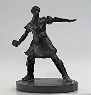 Images Dated 2nd September 2009: The Bomber - A Highlander throwing a Mills bomb