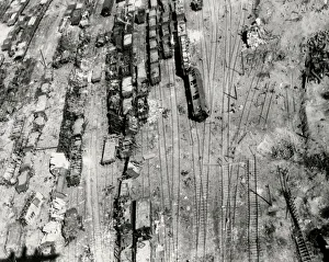 Airforce Prints: Bombing Haiger railway marshalling yards Germany