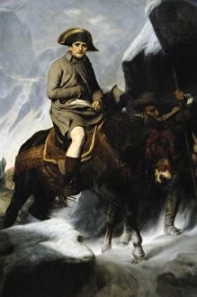 Images Dated 20th February 2008: Bonaparte Crossing the Alps, 1848-1850, by Paul Delaroche (1