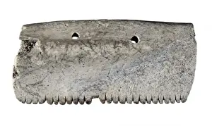 Bone comb. Neolithic art. Decorative Arts. SPAIN