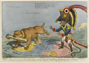 1803 Prints: The Bone of Contention or the English Bull dog and the Corsi