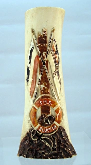 Images Dated 10th January 2013: Bone ornament - sinking of SMS Blucher