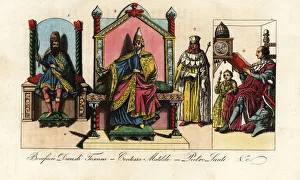 Images Dated 16th August 2019: Boniface III of Tuscany, Matilda of Canossa, Pietro