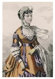 Pelerine Prints: Bonnet / August 1868