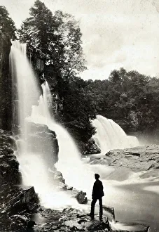 Bonnington Falls on the River Clyde, Scotland