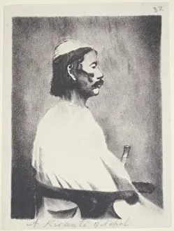 Nepal Prints: A Bontava Kiranti of Nepal, age 55. c. 1840