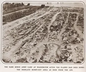 Bonus Prints: The Bonus Army: the aftermath of the fire