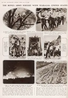 Veterans Prints: Bonus Army fought with tear-gas