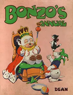 Bonzos Prints: Bonzo the cartoon dog dressed like a king