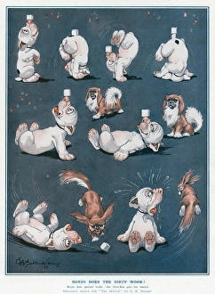 Pedigree Gallery: Bonzo does the dirty work! by George Studdy