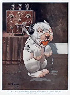 Bonzo Prints: Bonzo finds the bedtime story too much for him