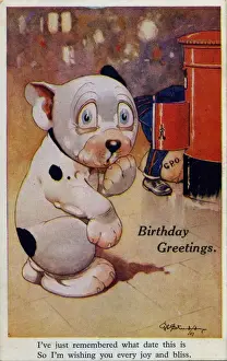 Bonzo forgetting to post a letter