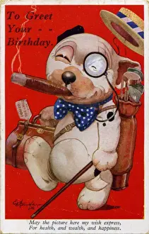 Bonzo going on holiday