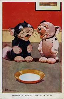 Bonzo and Ooloo laughing together