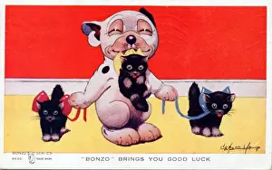 Bonzo - Postcard by George Studdy