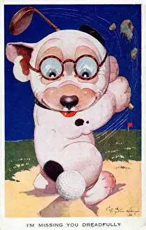 Bonzo - Postcard by George Studdy