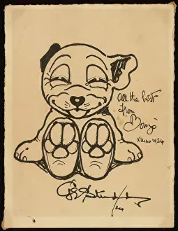 Auto Graph Prints: Bonzo with Studdy signature