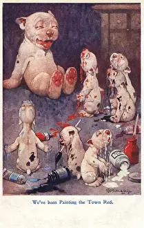 Laughs Prints: Bonzo - We ve been painting the town red