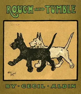 Tumble Prints: Book cover design by Cecil Aldin, Rough and Tumble