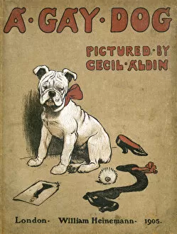 Book cover design, A Gay Dog, by Cecil Aldin