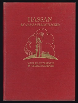 Book cover design, Hassan by James Elroy Flecker Book cover design, Hassan by James Elroy Flecker