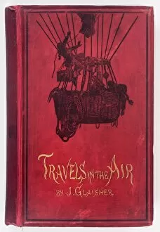 Book cover design, Travels in the Air