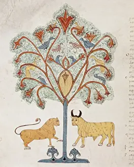 Mozarabic Prints: Book of Daniel. 10th c. Dreaming of the Nebuchadnezzar s
