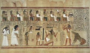 Images Dated 12th December 2012: Book of the Dead or Papyrus of Any. ca. 1275