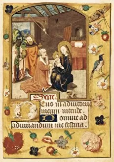 Javier Collection: Book of Hours. 15th c. Epiphany scene. Work known