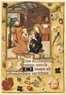 Donation Prints: Book of Hours. 15th c. Epiphany scene. Work known
