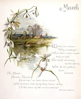 Springtime Prints: Book illustration -- April