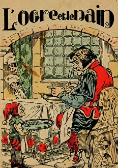 Dwarf Prints: Book Jacket - Childrens Book - L'Ogre et le Nain