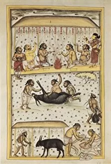 Moghul Gallery: Book of the Moghul. Ms. 8300. 17th c. Brahman