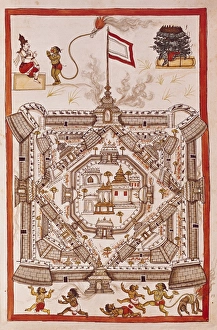 Moghul Gallery: Book of the Moghul. Ms. 8300. 17th c. Depicting