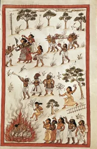 Moghul Gallery: Book of the Moghul. Ms. 8300. 17th c. Hindu funeral