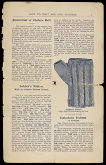 Book of patterns: Women & War - How to knit and crochet