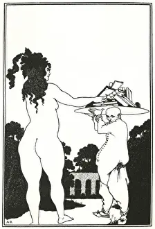 Platter Prints: Book-plate by Aubrey Beardsley