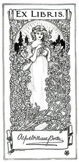 Libris Prints: Book Plate by Charles E Dawson for Alfred William Potter